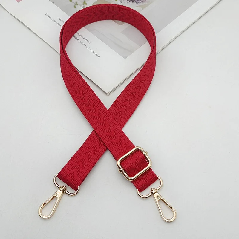 IGNICASE Vintage Fashion Embossed Strap Adjustable Wide Shoulder Strap Replacement Crossbody Cloth Strap Bag Parts Accessories