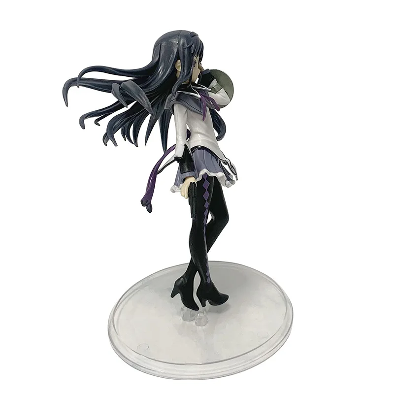 Anime Puella Magi Madoka Magica Figura 17 cm Akemi Homura Action Figural Modello in PVC Decorazione Kawaii Bambola Giocattolo per bambini Regalo di Natale