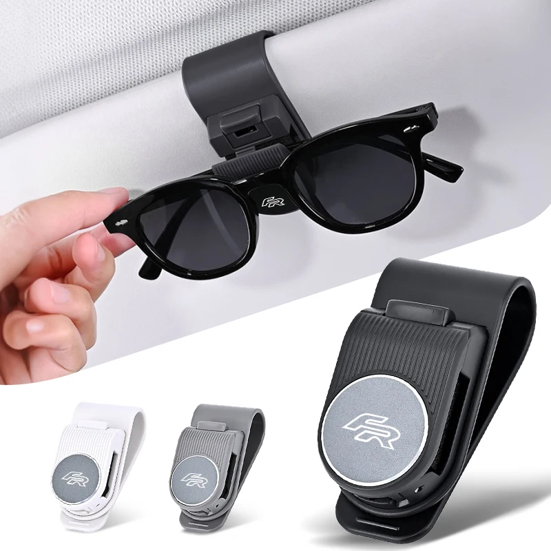 

Car Sun Visor Eyeglasses Clip Holder Sunglasses Storage Organizer For Ibiza Leon MK2 MK4 Alhambra Altea Toledo Ateca Accessories