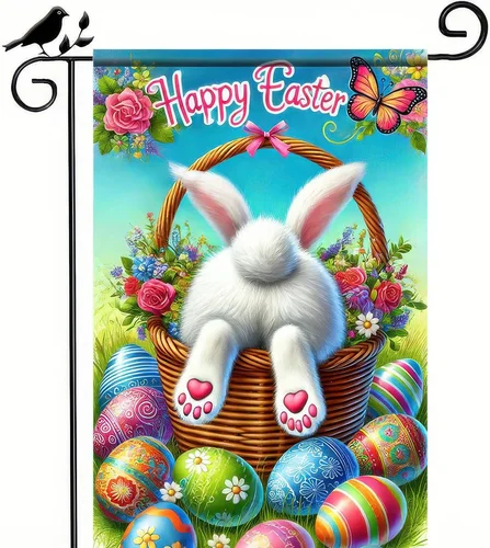 Easter Garden Flag 12x18