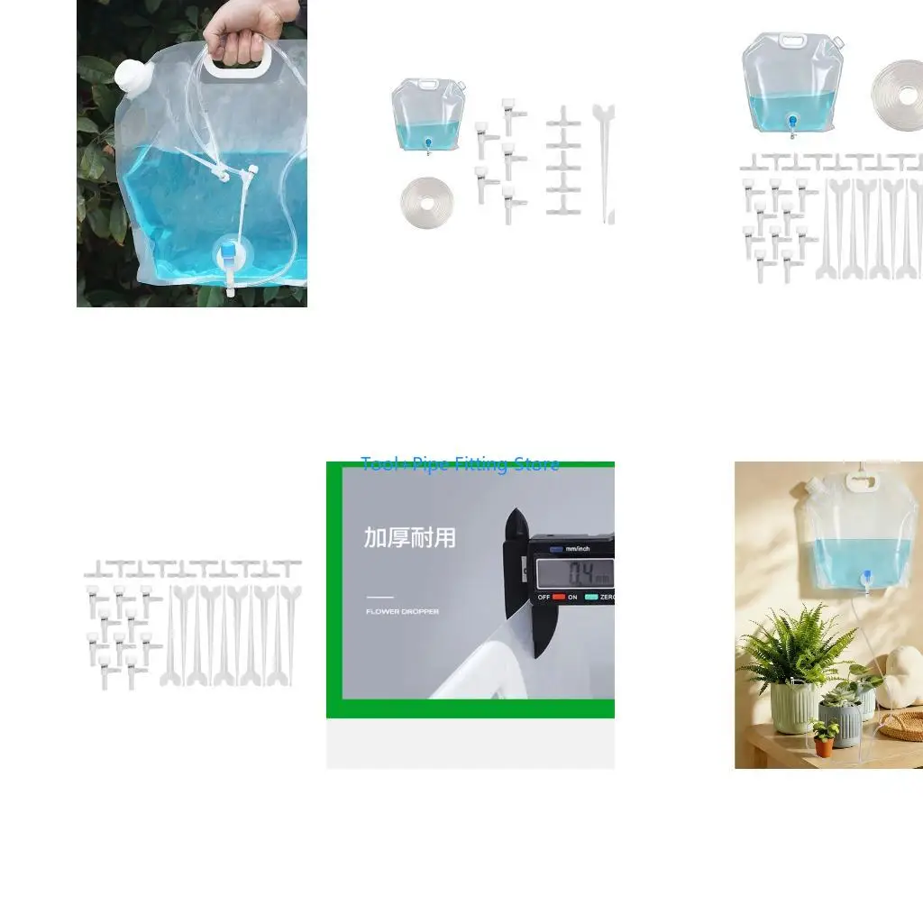 F92B Big Size 10L Plant Water Bag With Regulator For Efficient Garden Moisturizing