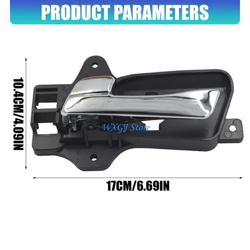 37JE Black and Silver Interior Door Handle Repair Part, 826202L010 Car Pull Lever for Routine Cabin Door Service and Care 4