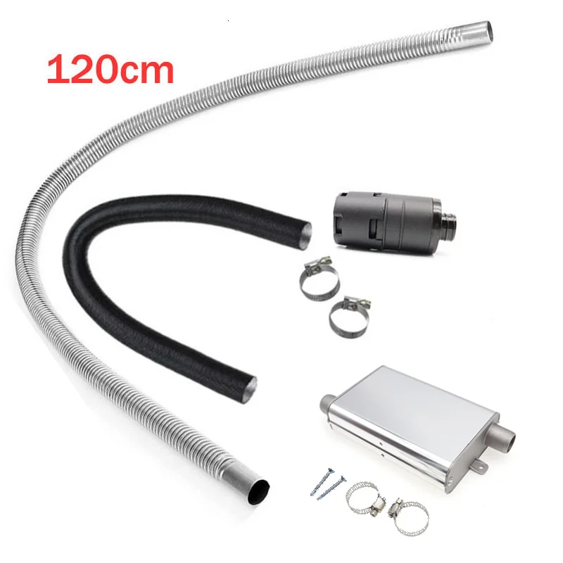 60-300cm Air Diesel Parking Heater Exhaust Pipe+24mm Upgraded Clamp Bracket+Filter Car Heaters Accessories