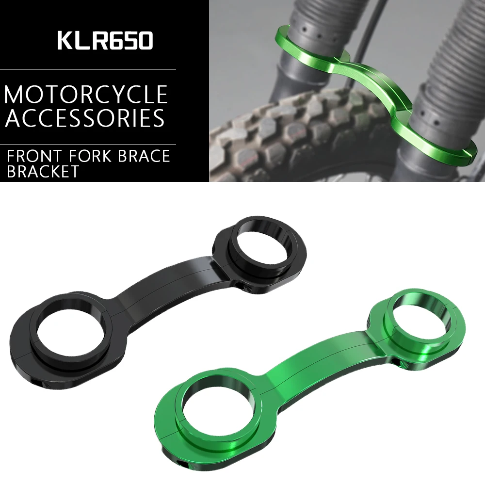 

Motorcycle Front Fork Brace For Kawasaki KLR650 KLR 650 2008-2021 2022 2023 2024 CNC Aluminum Bracket Fork Brace Fork Stabilizer