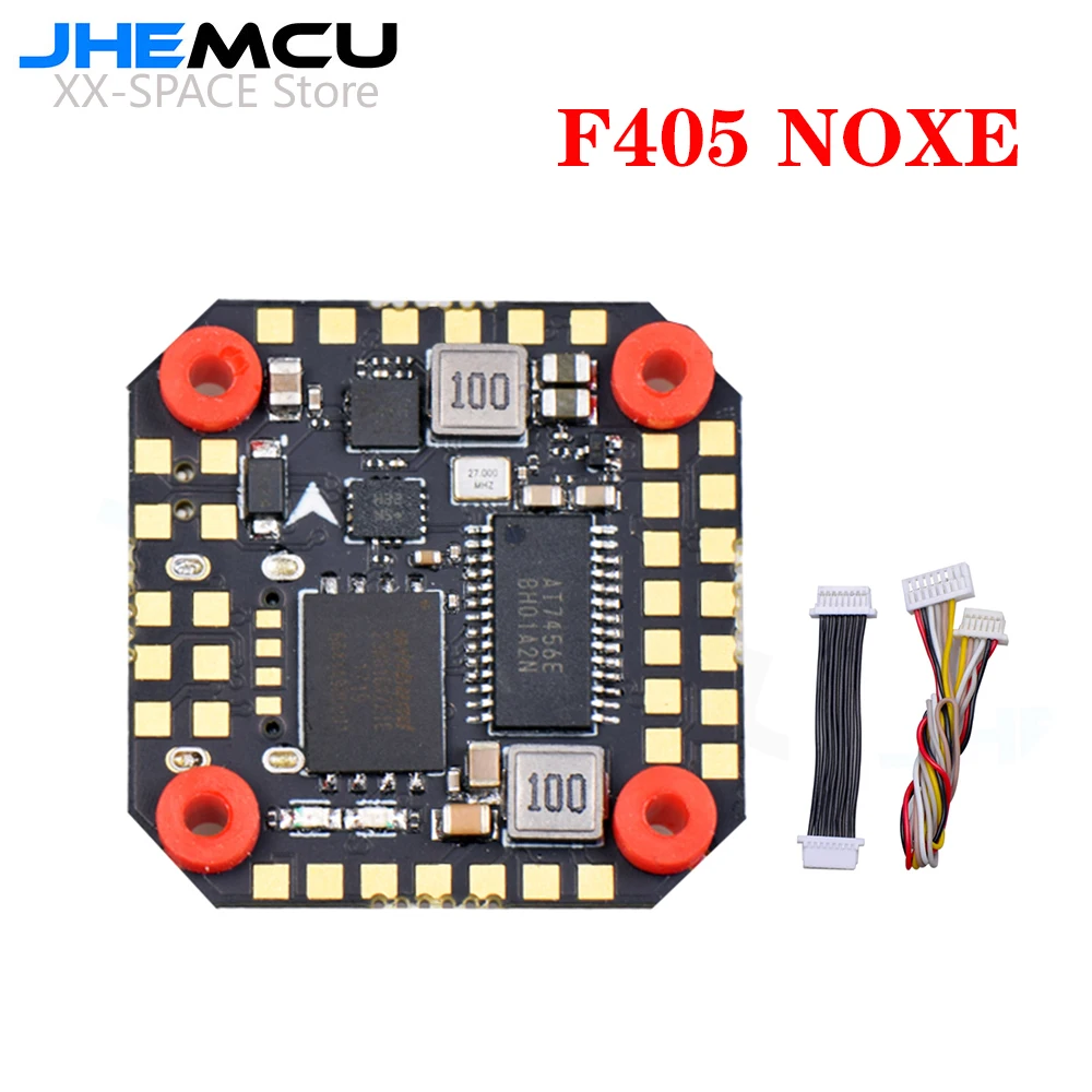 

JHEMCU F405 NOXE Baro OSD Flight Controller BlackBox 5V 10V BEC 3-6S TYPE-C interface 20X20mm for RC FPV Freestyle Drone