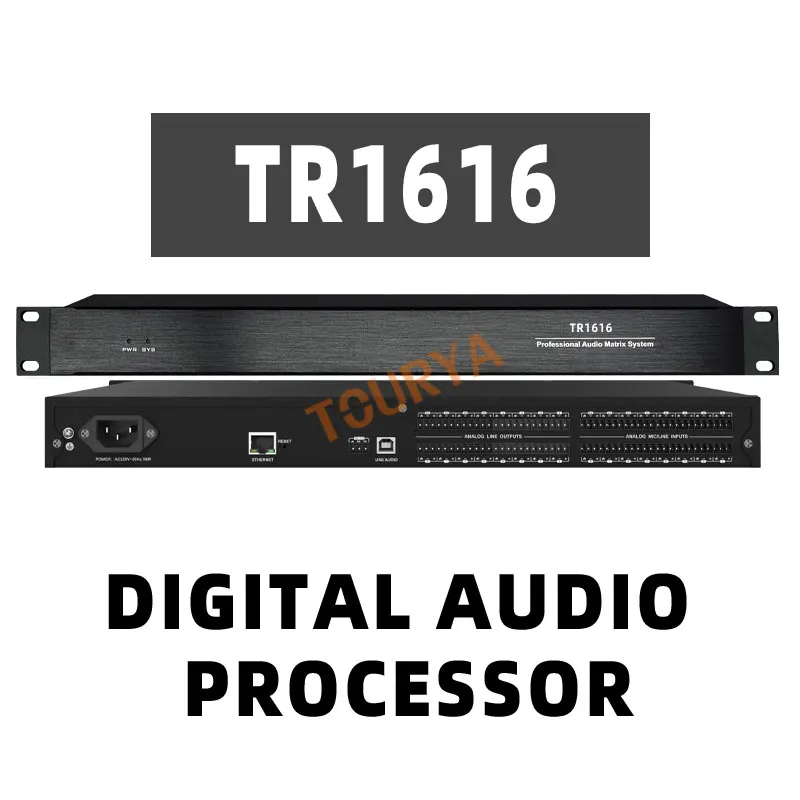 TR88 TR1616 professional digital audio processor 8 to 16 speaker audio matrix signal processor DSP stage performance