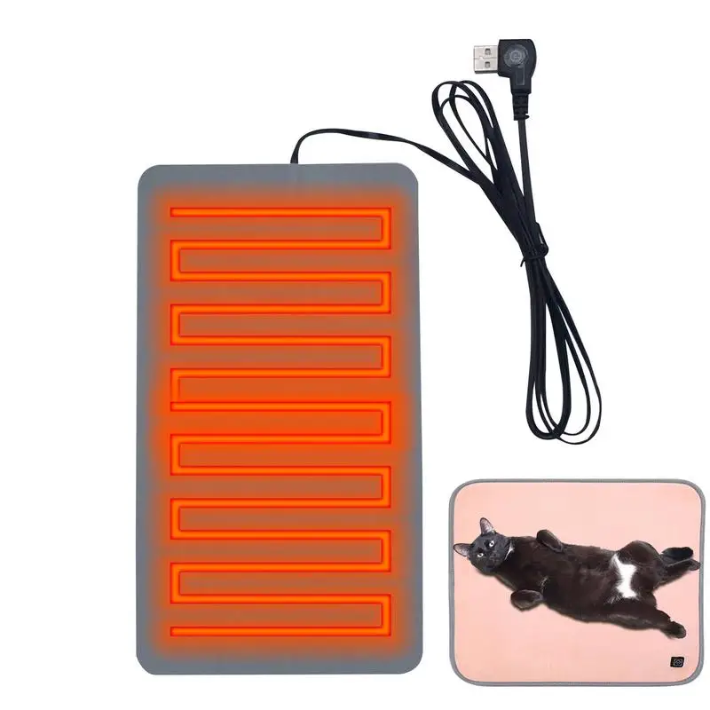 Silicone Heating Pad Thermal Pad Electric Heated Mats Fast Heating Waterproof 3 Adjustable Temperatures Silicone Heat Mat USB