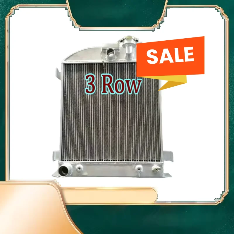 Radiador de aluminio de bajo precio compatible con Ford modelo 1932, varilla de calle baja para niño picado con motor Ford V8 302 AT/MT 3.3L 32 1931 1932