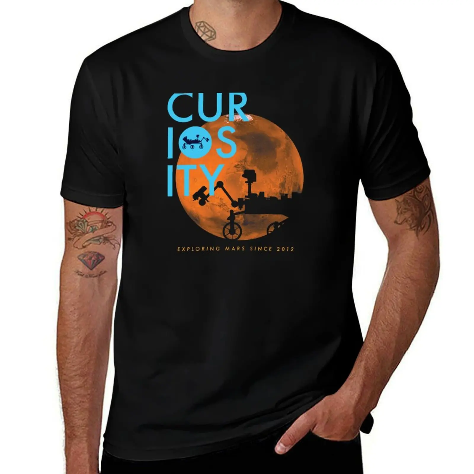 CURIOSITY T-Shirt Fashion Graphic Tee for Men T-Shirt
