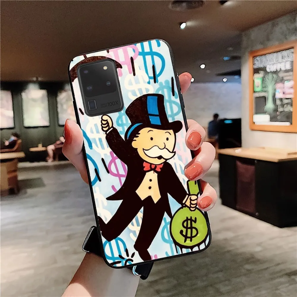 Cartoon Luxury Dollar MonopolyS Phone Case For Samsung S 9 10 20 21 22 23 30 23plus lite Ultra FE S10lite Fundas