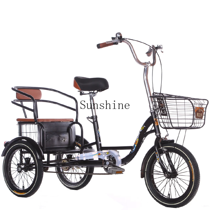 

The elderly pedal tricycle pedal the elderly three-wheeled light small bicycle