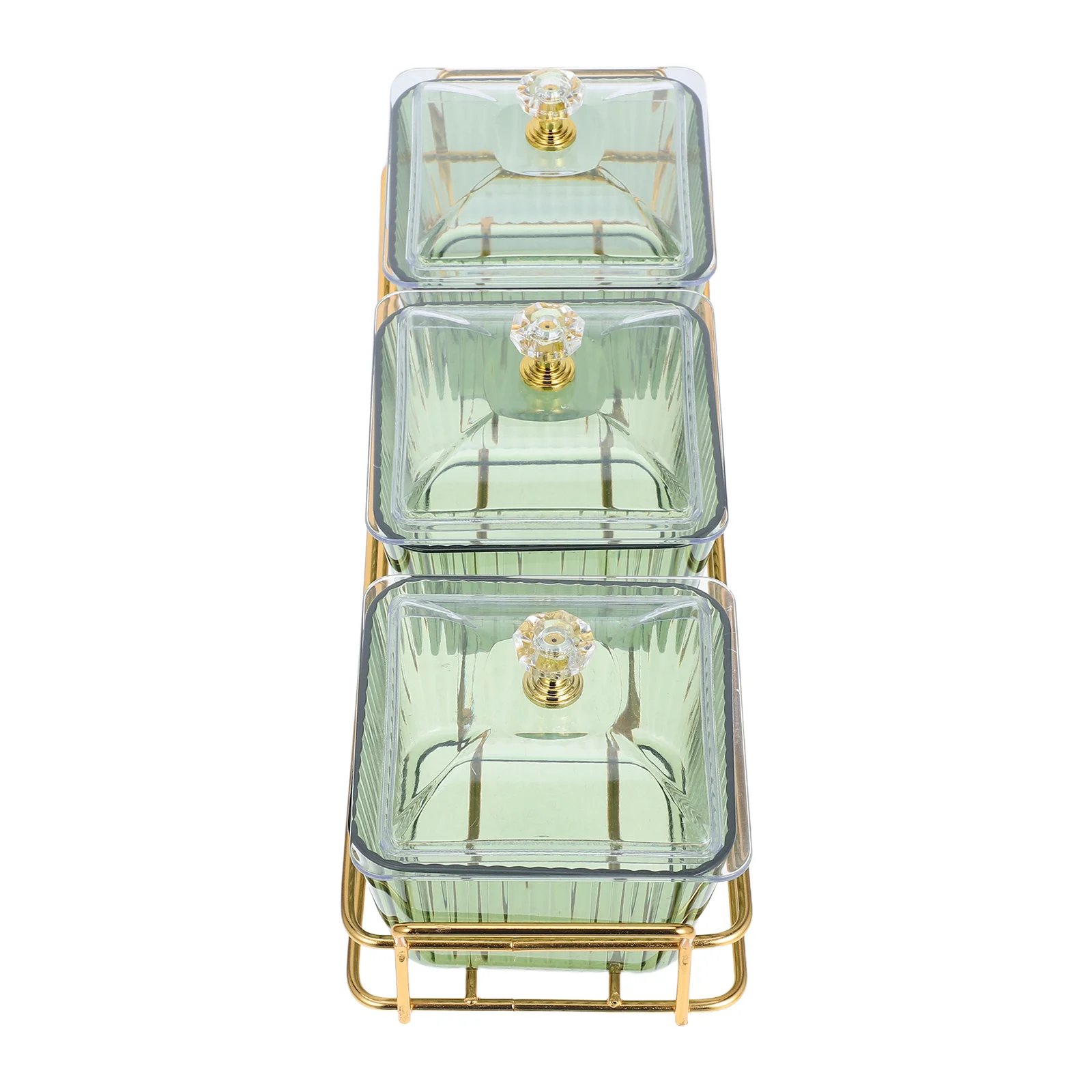 

Divided Serving Tray Green Multi Compartment Snack Plate Detachable Food Container For Fruits Candy Organizer Outdoor