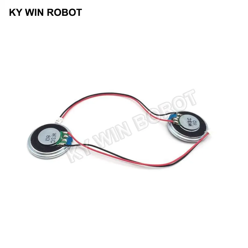 

2pcs New Ultra-thin speaker 8 ohms 2 watt 2W 8R speaker Diameter 26MM 2.6CM thickness 5MM with 1.25mm terminal wire length 10CM