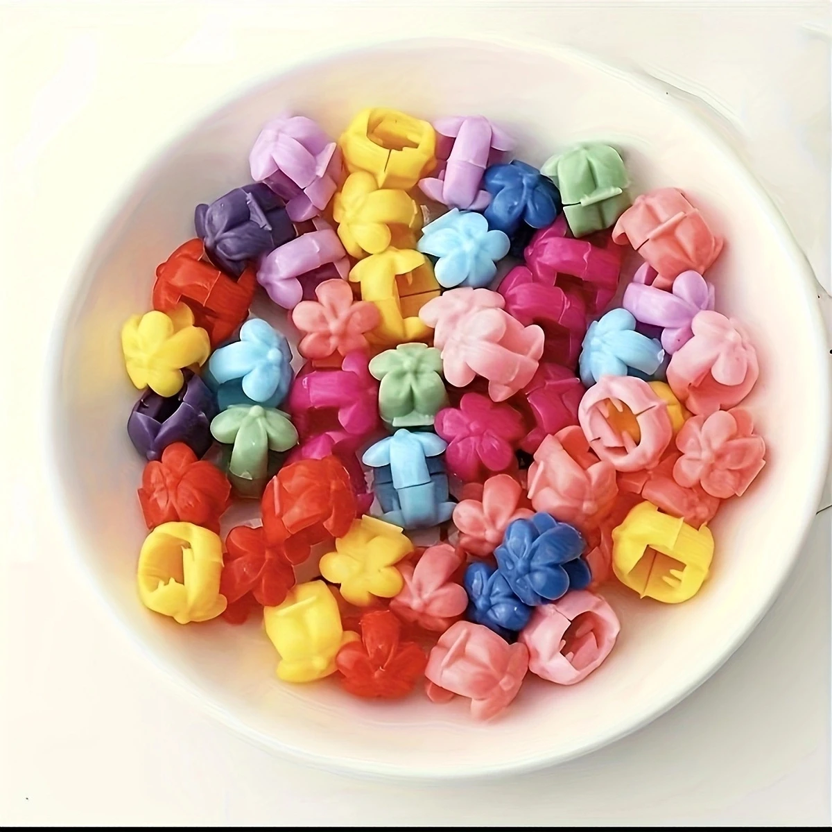 زر الفول لون الحلوى مشبك الشعر ، حزمة مختلطة ، ملونة ، صغيرة انتزاع ، الدوبامين ، إكسسوارات الشعر النسائية ، 50: #4