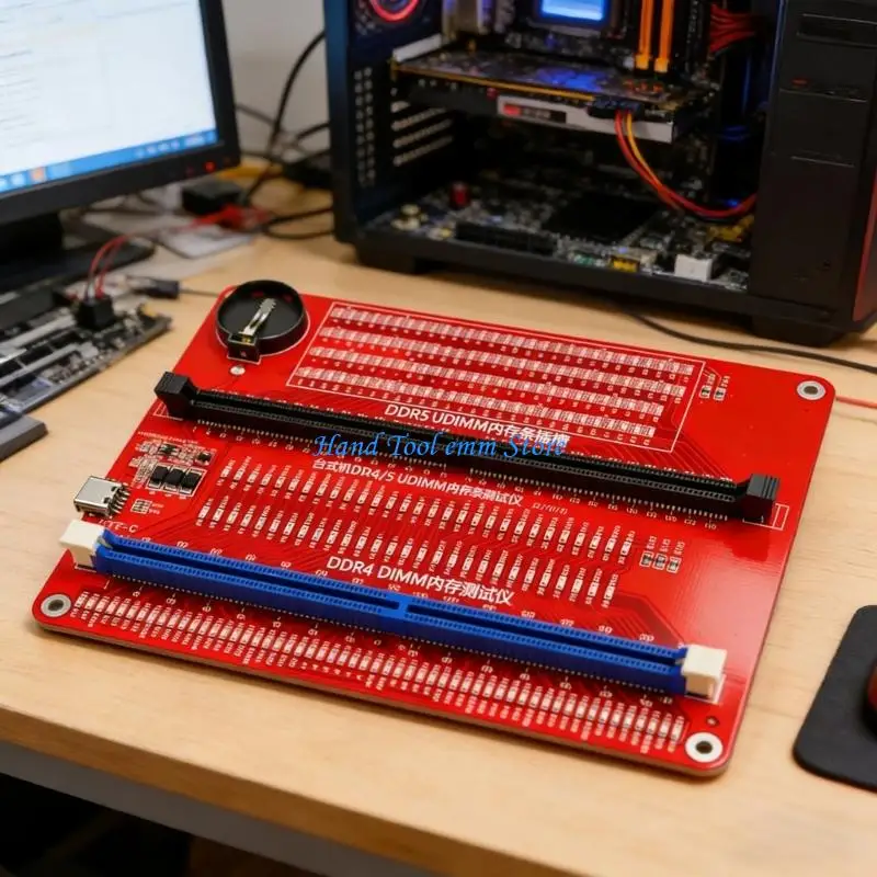 

H37F Professional DDR4 And DDR5 Memory Testing Card With Intelligent Diagnosis Chip For Computer Repair