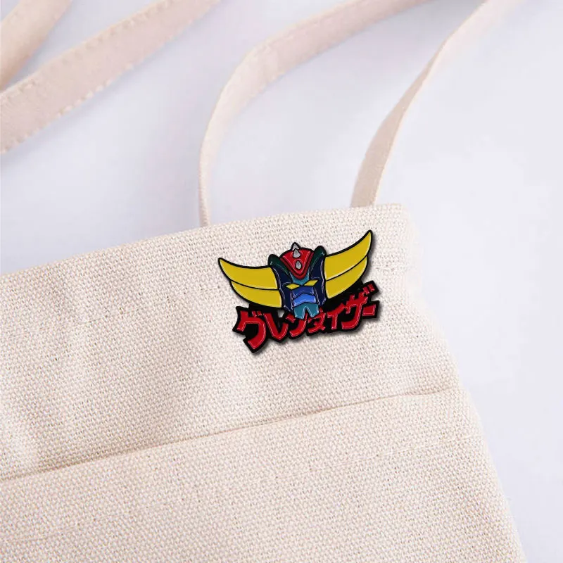 UFO Robo Grendizer enamel pin brooch badge Backpack Collar Pins Hat Jewelry accessories classic anime figure