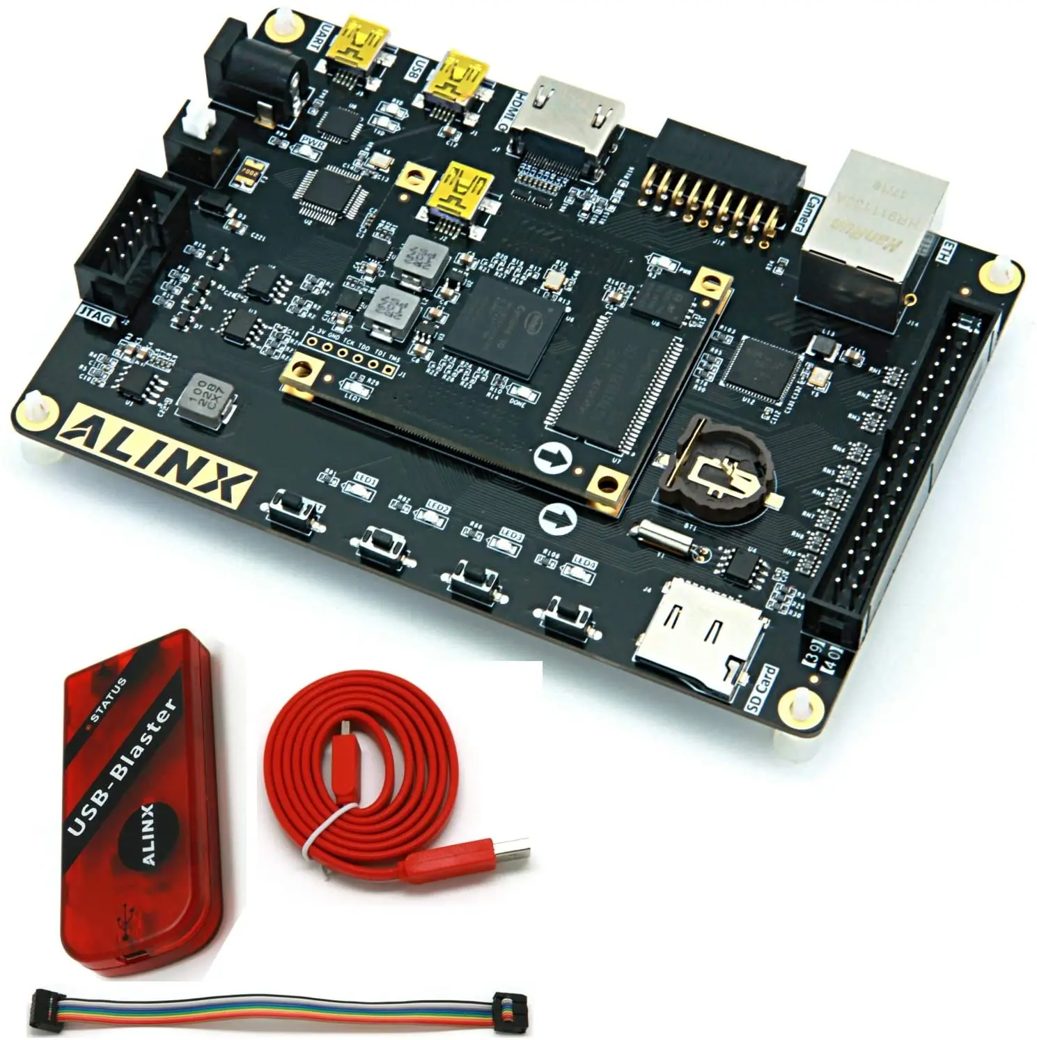 

ALINX AX1006C: Cyclone 10 10CL006 (FPGA Development Board + USB Downloader)