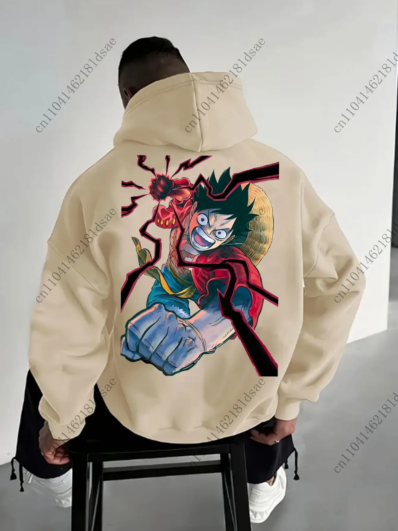 قطعة واحدة لوفي البلوز موجة دافئة أزياء عارضة الملابس البوليستر هوديي معطف رجالي 3D الطباعة أنيمي الرسم نابض بالحياة