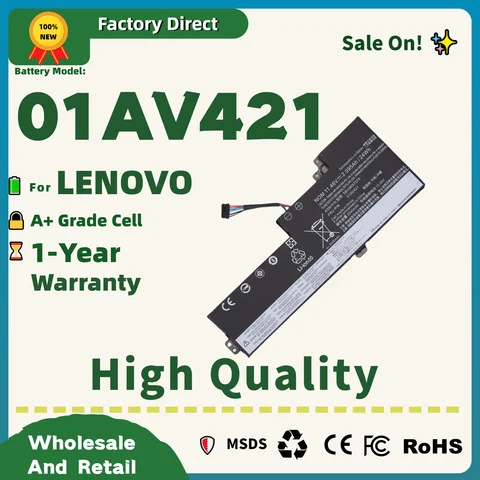 Factory Direct! 01AV421 Battery For Lenovo ThinkPad T470 T480 A475 A485 TP25 01AV419 01AV489 01AV420 SB10K97576 SB10K97578