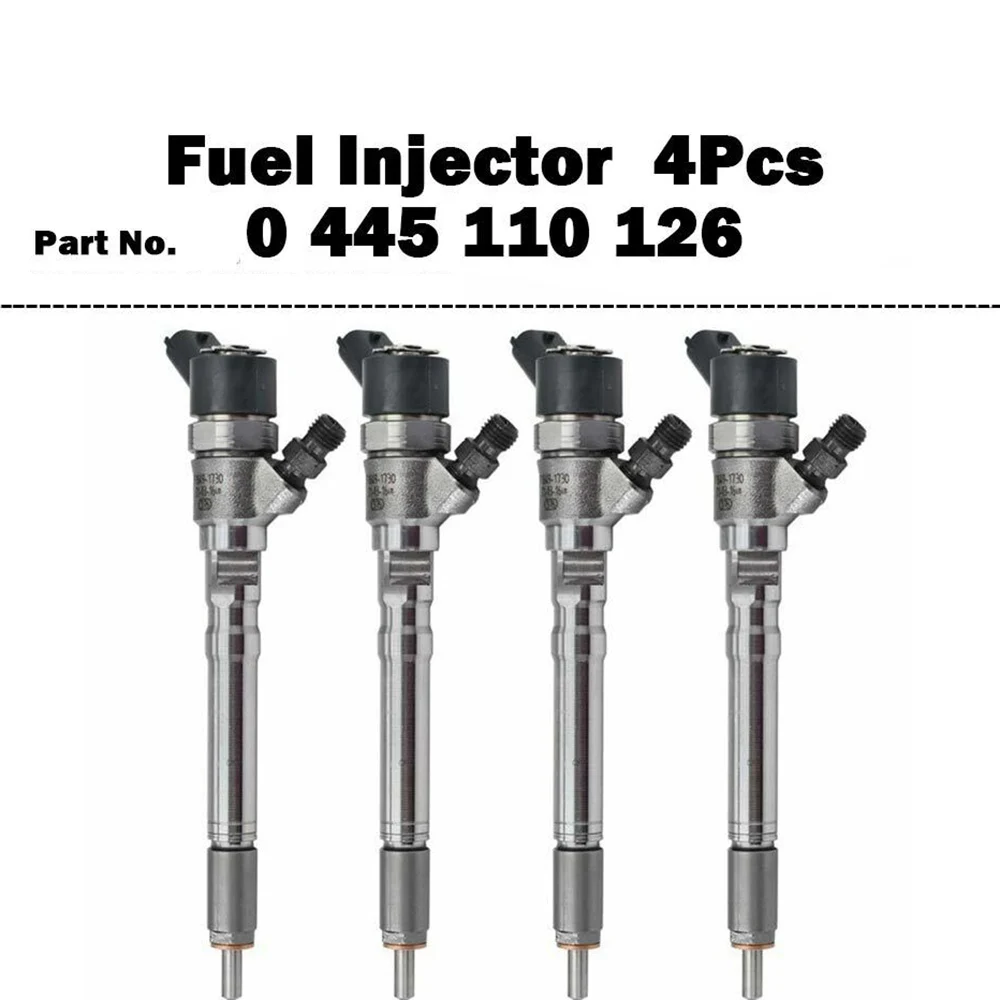 4PCS 0445110126 Diesel Fuel Nozzle Injector 0 445 110 126 for HYUNDAI & KIA 33800-27900 For Cummins 5263319