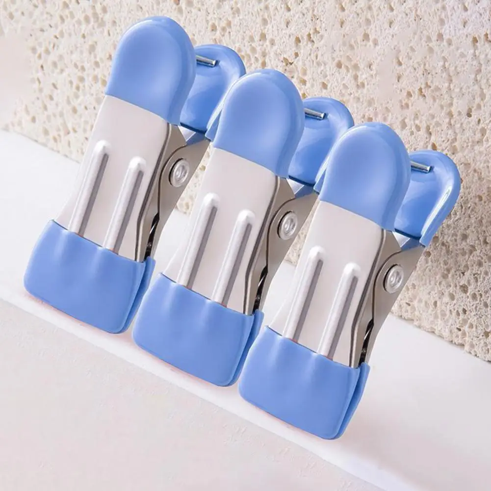 Corrosion-resistant Clothespins Gentle Treatment Clothes Pegs Heavy Duty Metal Clothes Pins with Anti-slip Design for Laundry