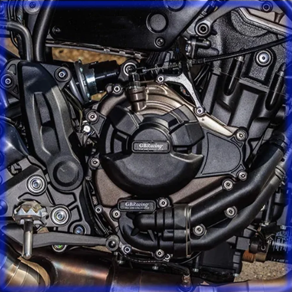 V2 MT07 Motorcycle Accessories Ténéré 700, Rally, Explore, Extreme 2019-2024 Alternator Clutch Pulse Cover Engine Guard Set