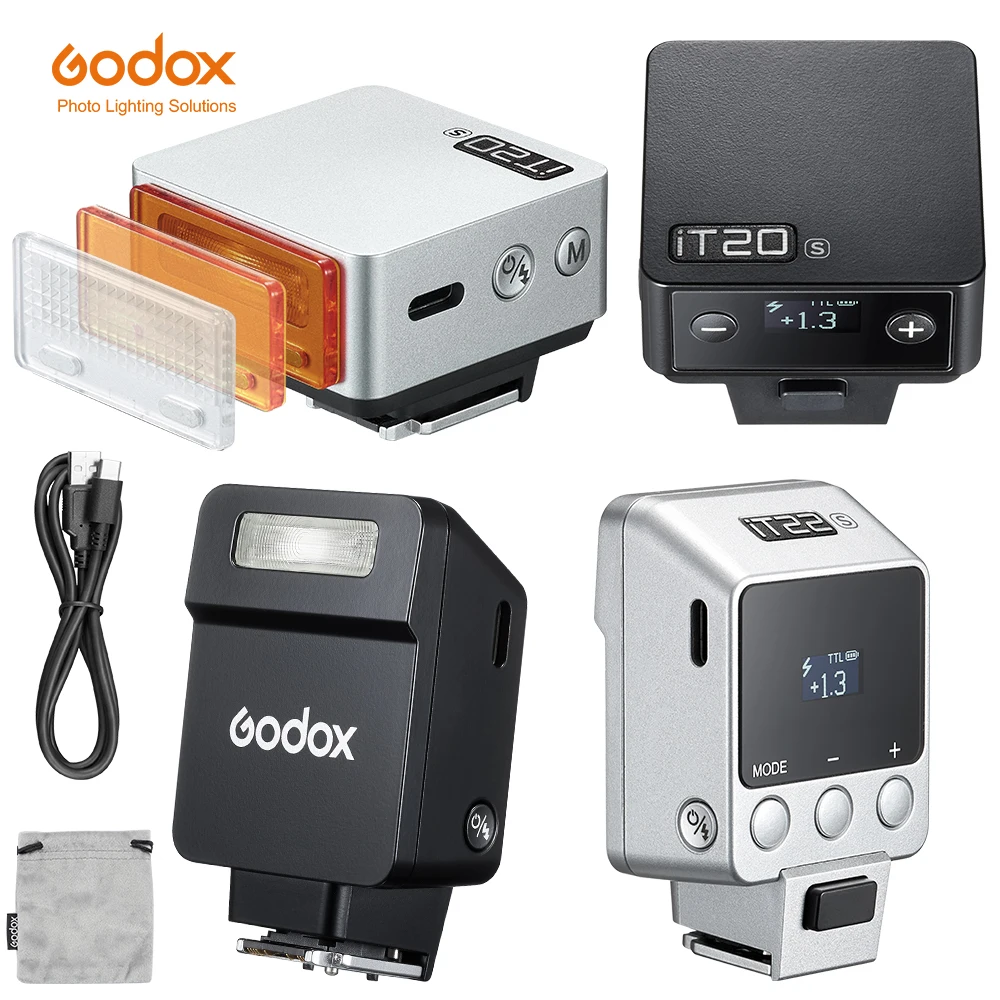 Godox iT20 iT22 C/N/S/F/O iFlash كاميرا فلاش صغيرة Speedlite HSS TTL 2.4G فلاش جيب لاسلكي لكانون نيكون سوني فوجي أوليمبو