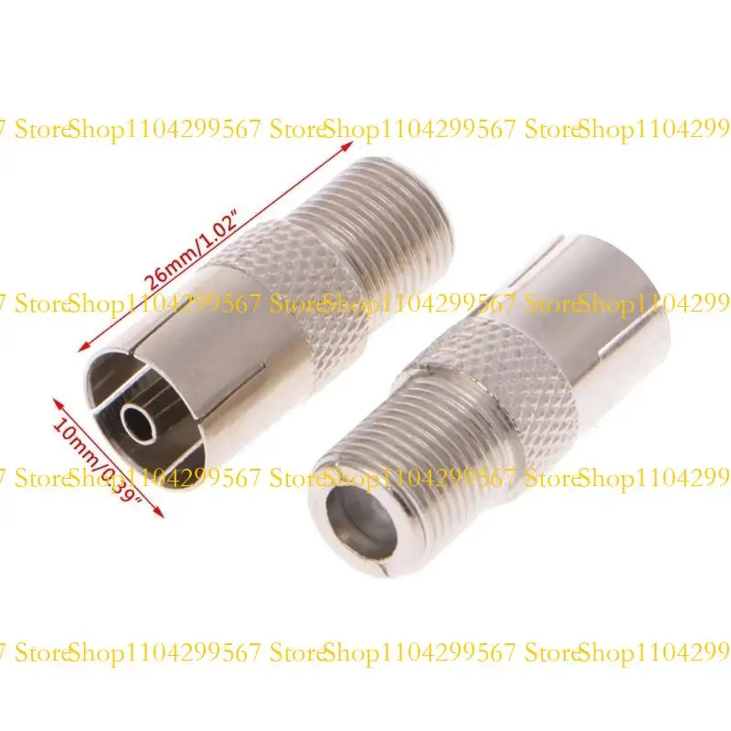 

CS1W 10 Pcs F Type Female To Female RF Coaxial Adapter Connector