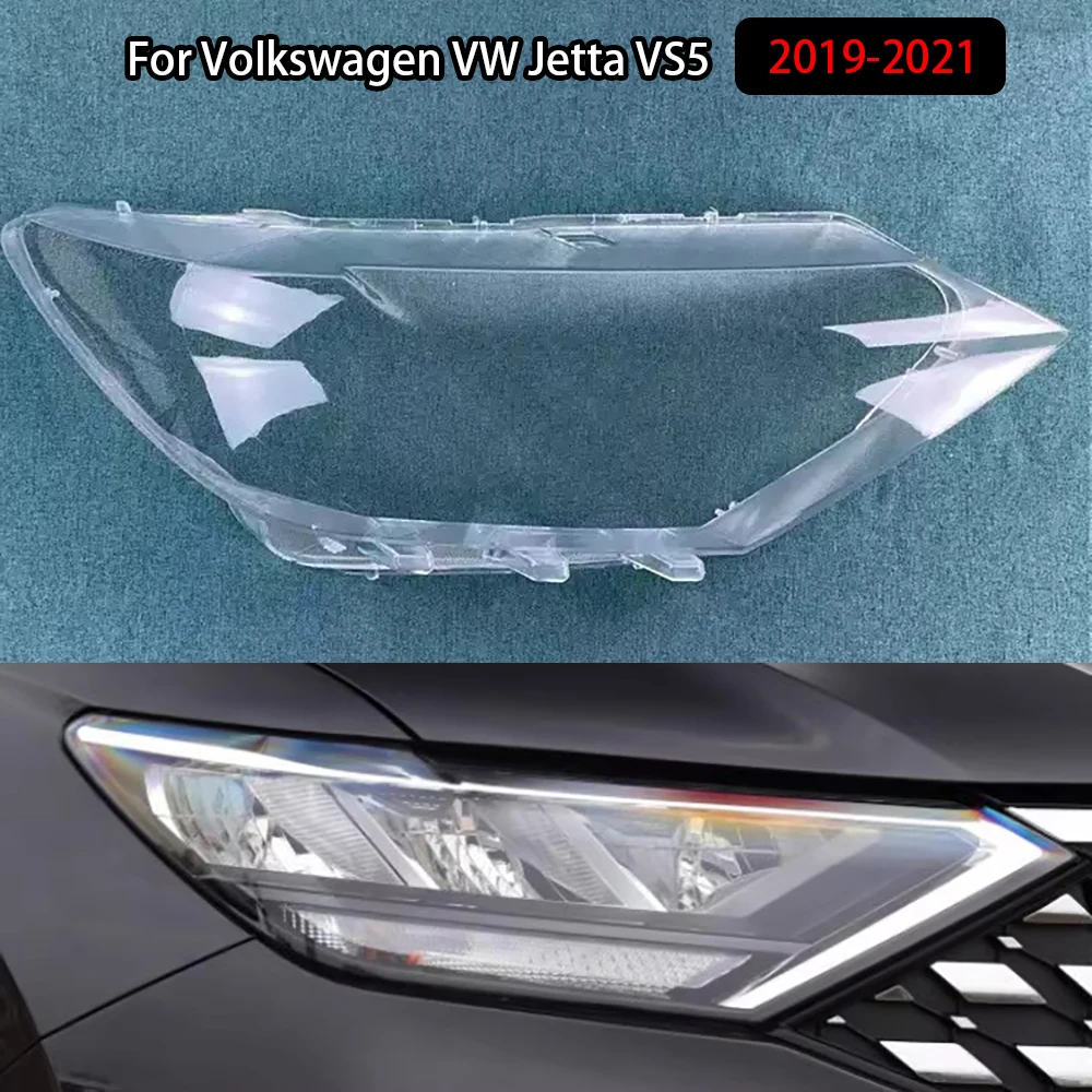 

For Volkswagen VW Jetta VS5 2019-2021 Car Accessories Headlamp Cover Transparent Lampshade Headlight Shell Lens Plexiglass