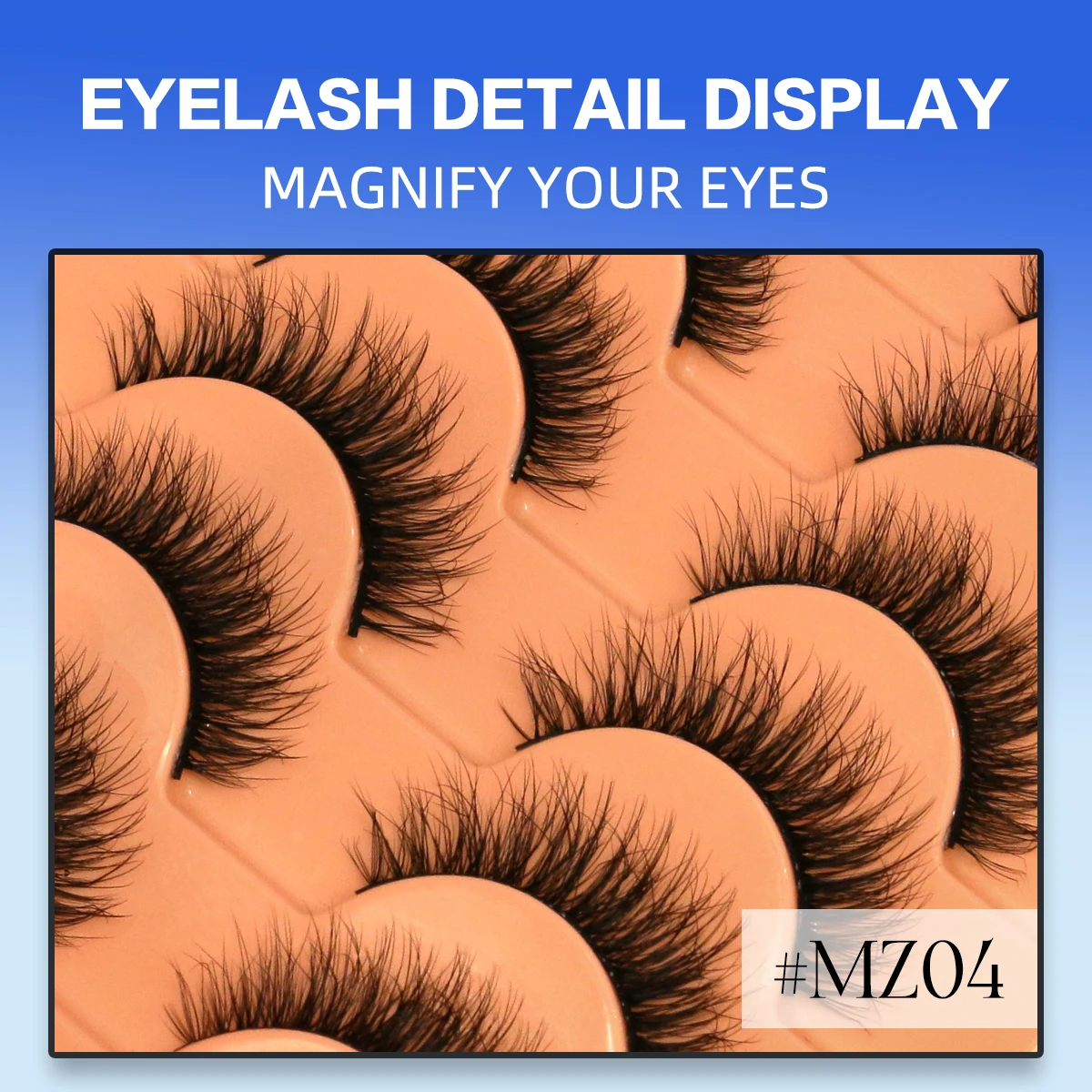 Lasvirey Puszyste Rzęsy Grube Rzęsy Kocie Oko Dramatyczna Objętość Pełne Rzęsy na Pasku Przedłużanie Rzęs 5D Puszyste Sztuczne Rzęsy z Imitacji Norek Makijaż