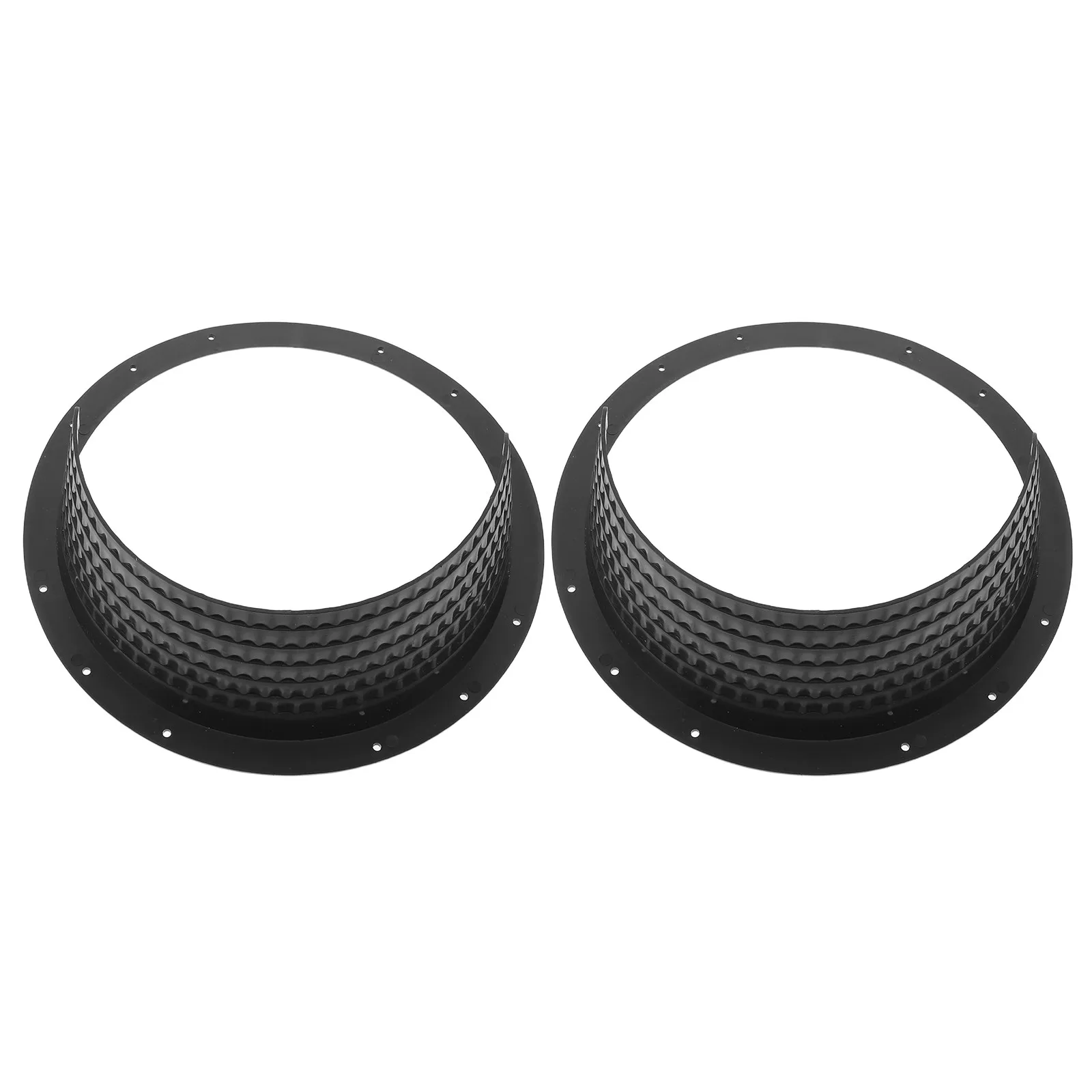 2Pcs Waterproof Car Speaker Covers Black Plastic 8 Inch Honeycomb Design Outdoor Indoor Speaker Grill Cover Protector Dustproof