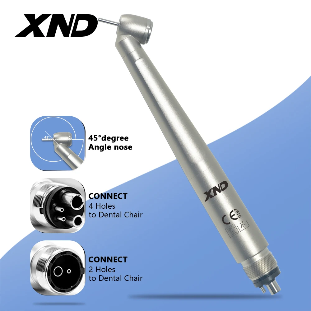 XND 45 Angle Dental High Speed Handpiece for Impacted Teeth Extraction Cutting Wisdom Teeth Remove Prevent Swelling Dental Tool