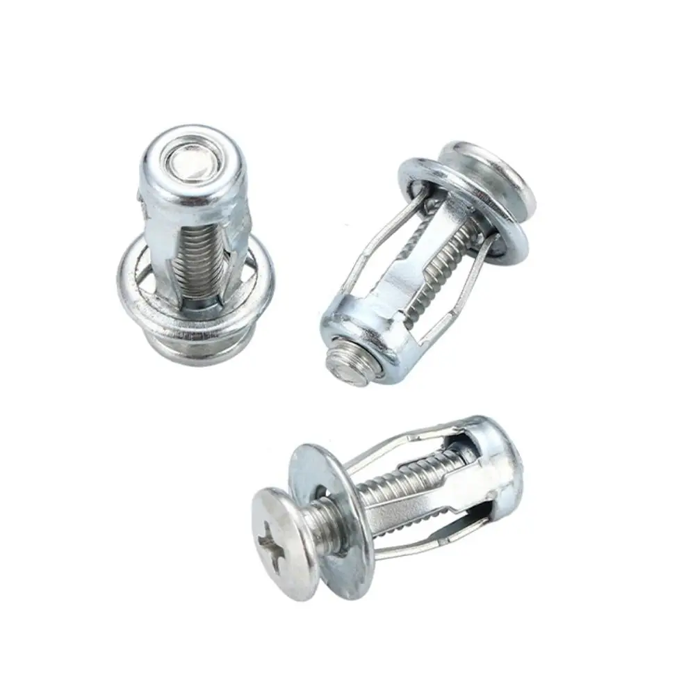 5Pcs/pack Base Clamp For Automobile Motor Vehicle Iron Skin Car License Plate Bolt Lock Nut Jack Expansion Nuts Petal Rivets