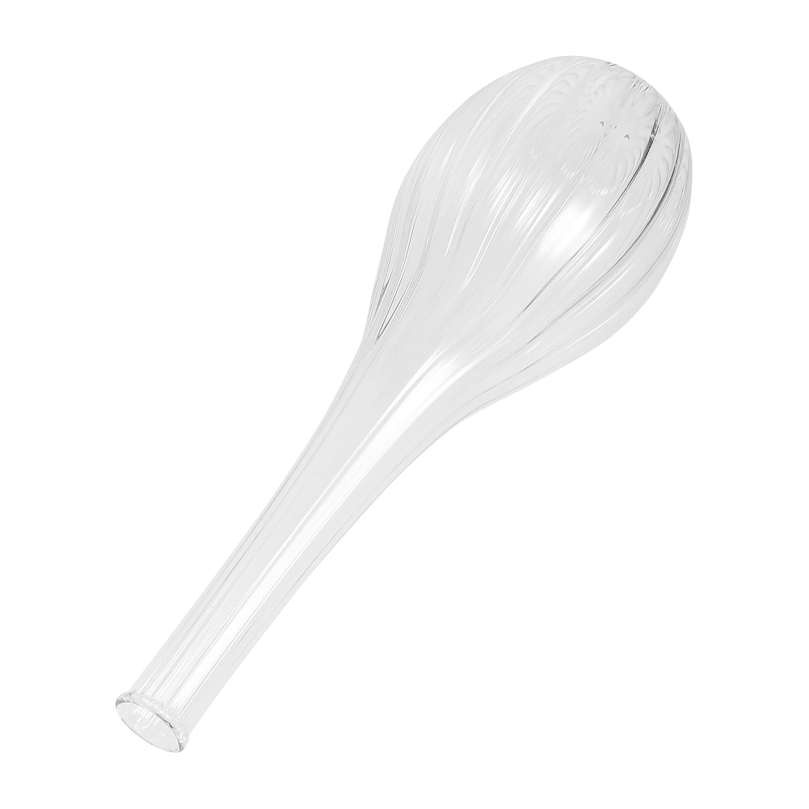 

1Pcs Glass Flower Vase Premium Borosilicate Transparent Styling Wide Base Decoration for Office Living Room Desktop Ornament