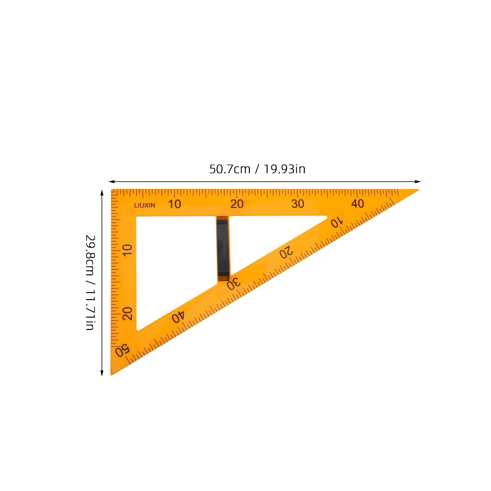 Imagem -04 - Régua de Papelaria para Medição de Precisão Triângulo de Ensino 3640x3640x050cm Acessórios Magnéticos de Matemática de Plástico