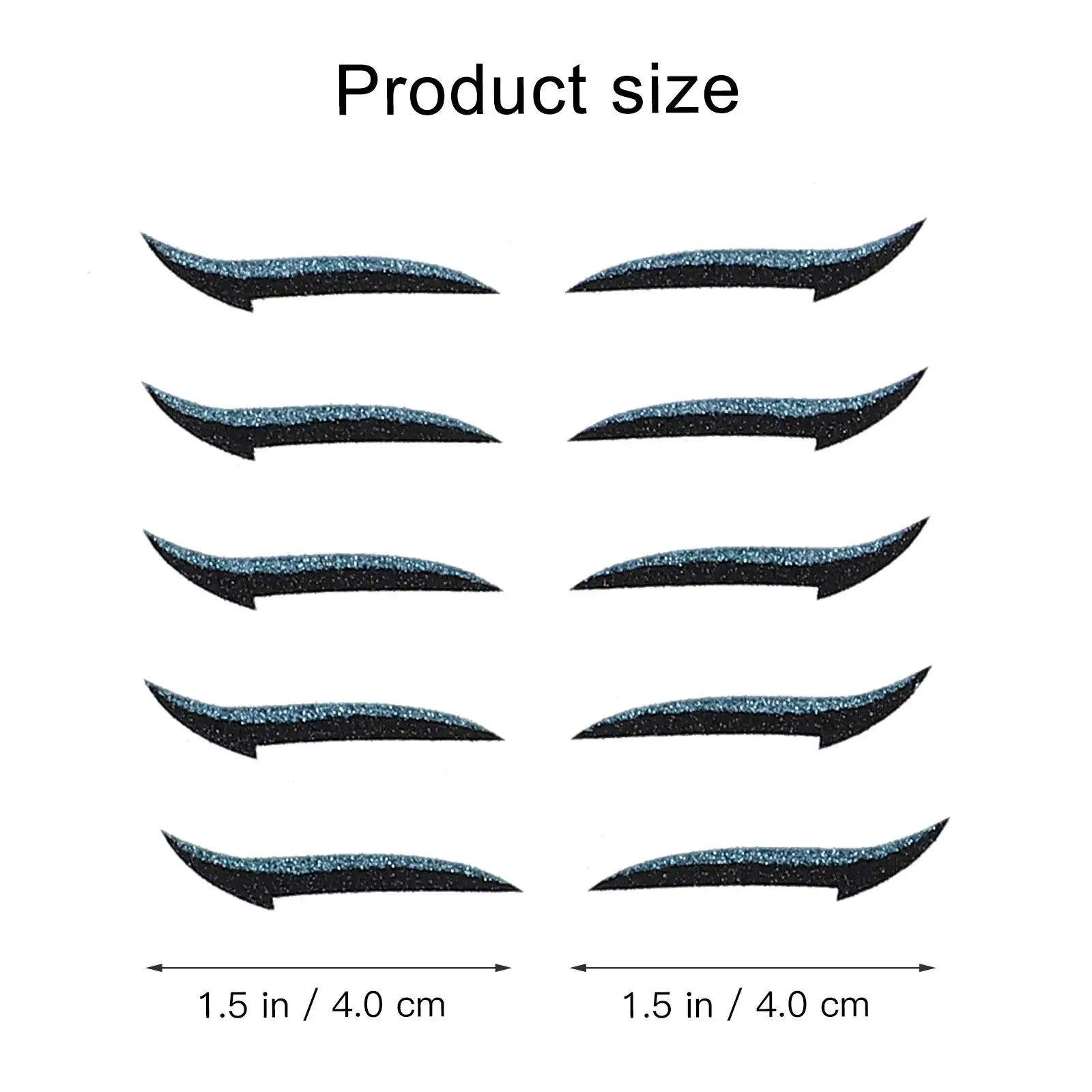 สติกเกอร์ติดตาสองชั้น 40 คู่ สติกเกอร์อายไลเนอร์แบบพิเศษ สติกเกอร์อายไลเนอร์แบบใช้ซ้ำได้ แถบติดขอบตาแบบมองไม่เห็น