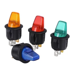 Interruptor basculante de encendido y apagado para Motor de coche, lámpara iluminada con LED, 1 piezas, 12V, 220V