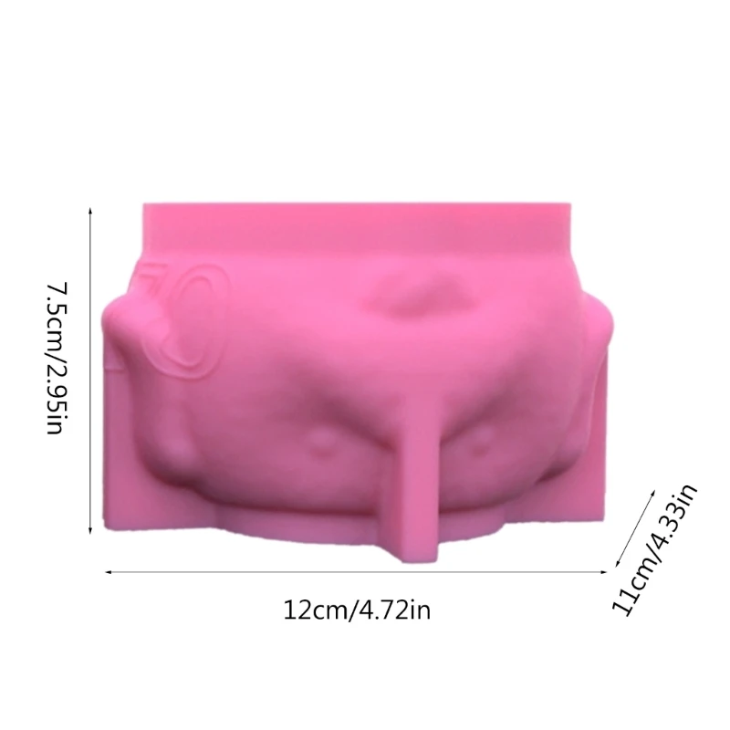 Versatile Silicone Mold Concrete Molds Silicone Casting Mold Dog Shaped Vase Mold Suitable for Vases Pen Holder Crafts