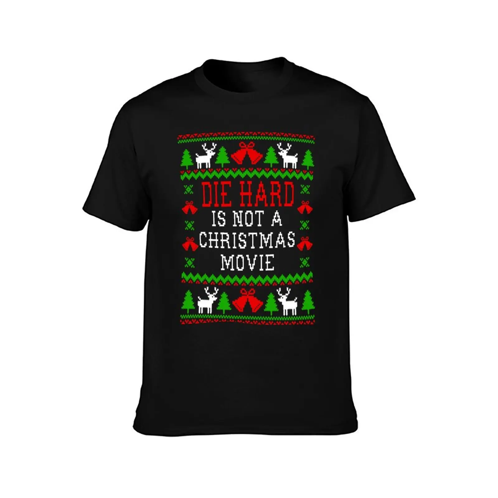 Die Hard Is Not A Christmas Movie T-Shirt oversized blue lock cotton man t-shirts custom t-shirts shirts graphic tee men