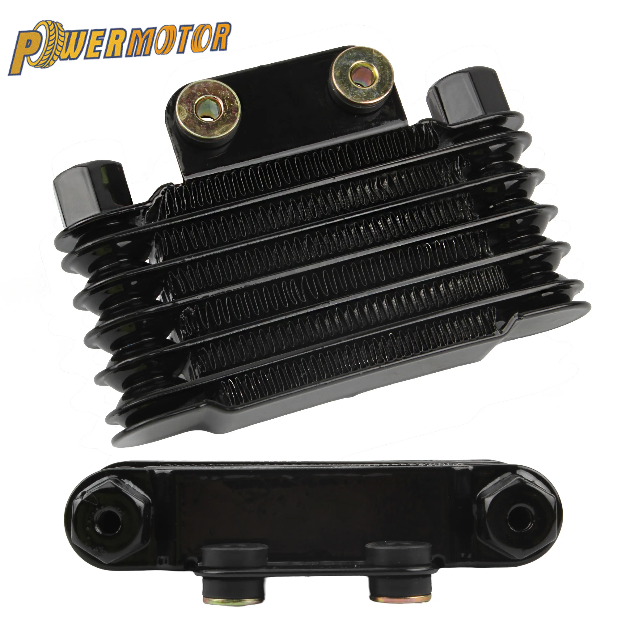 Powermotor 125cc-250cc Motorbike Oil Cooler Kit Water Cooler For Kawasaki Honda Suzuki Engine Pit Dirt Bike Motorcycle Radiator