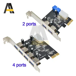 2/4 Port USB 3.0 PCI-E Expansion Card PCI Express PCIe USB 3.0 HUB Adapter 4-Port USB3.0 Controller USB 3 0 PCI PCIe Express 1X