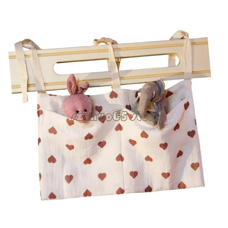 M3ge Cotton Baby Crib منظم تخزين معلقة