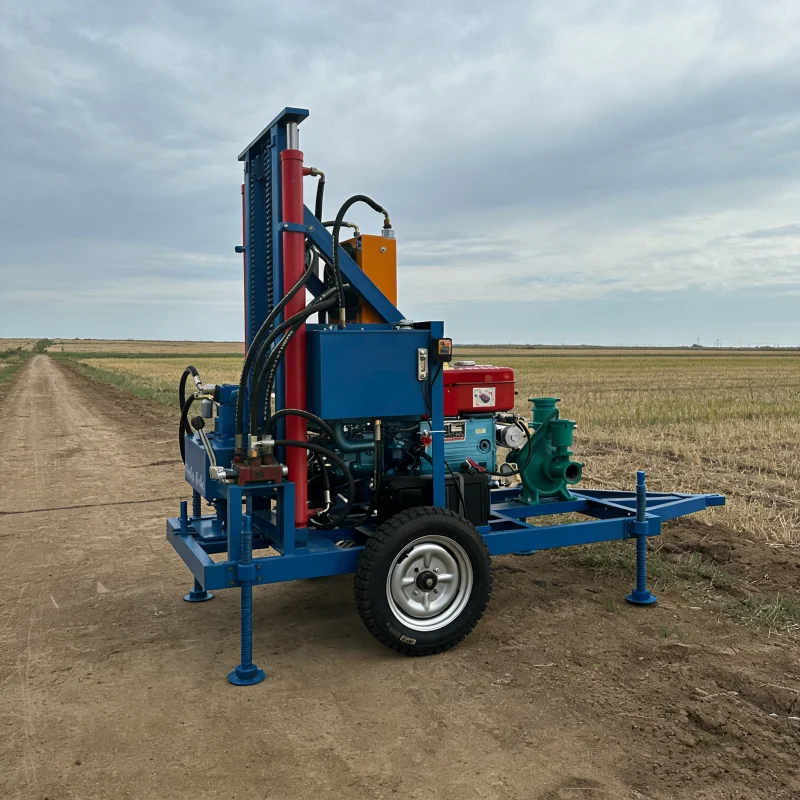 China New Top Mini Water Well Drill Rig 100m 200m 300m Small Borehole Water Well Drilling Machine for Digging Water Well