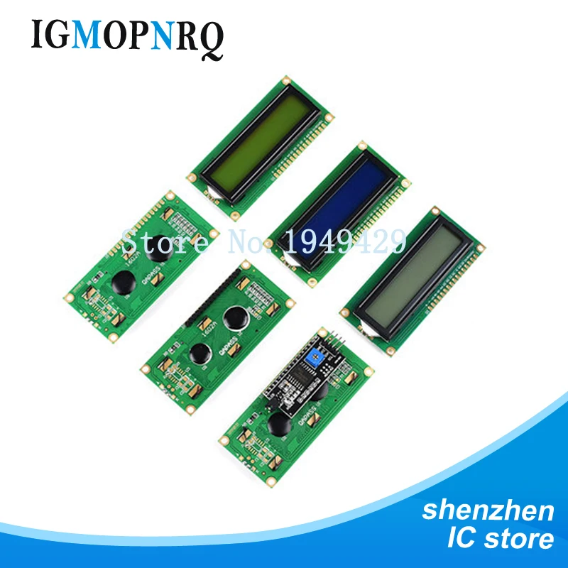 1PCS LCD1602 1604 2004 module yellow green/blue screen 16x2 16x4 20x4 Character LCD Display Module 1602 1604 2004 5V for arduino