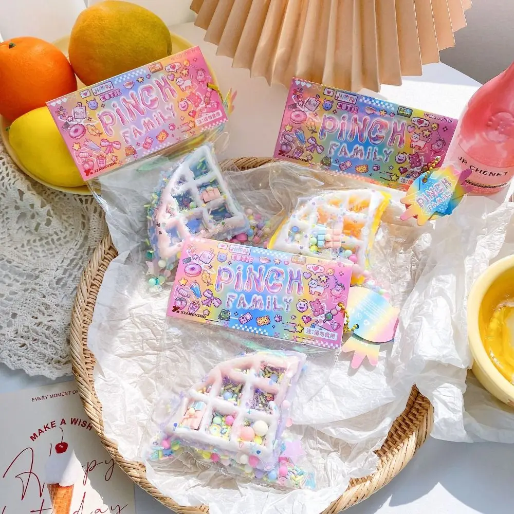 Bling Bling Artificial Donuts Toys Waffles Donut Rainbow Fancy Fake Food Realistic Stress Balls
