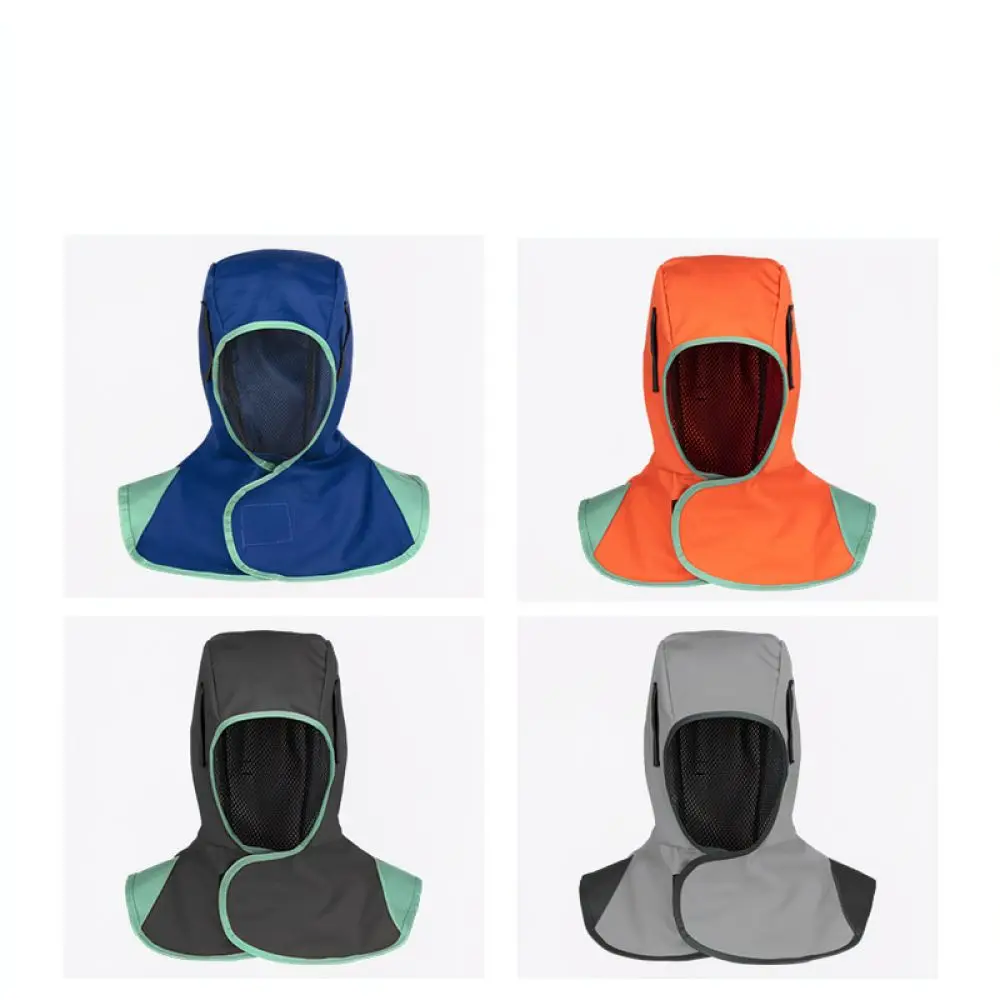 Flame Resistant Welding Shawl Hat Thermal Protective Hood Anti Dust Spark Shield For Metal Processing Safety Gear