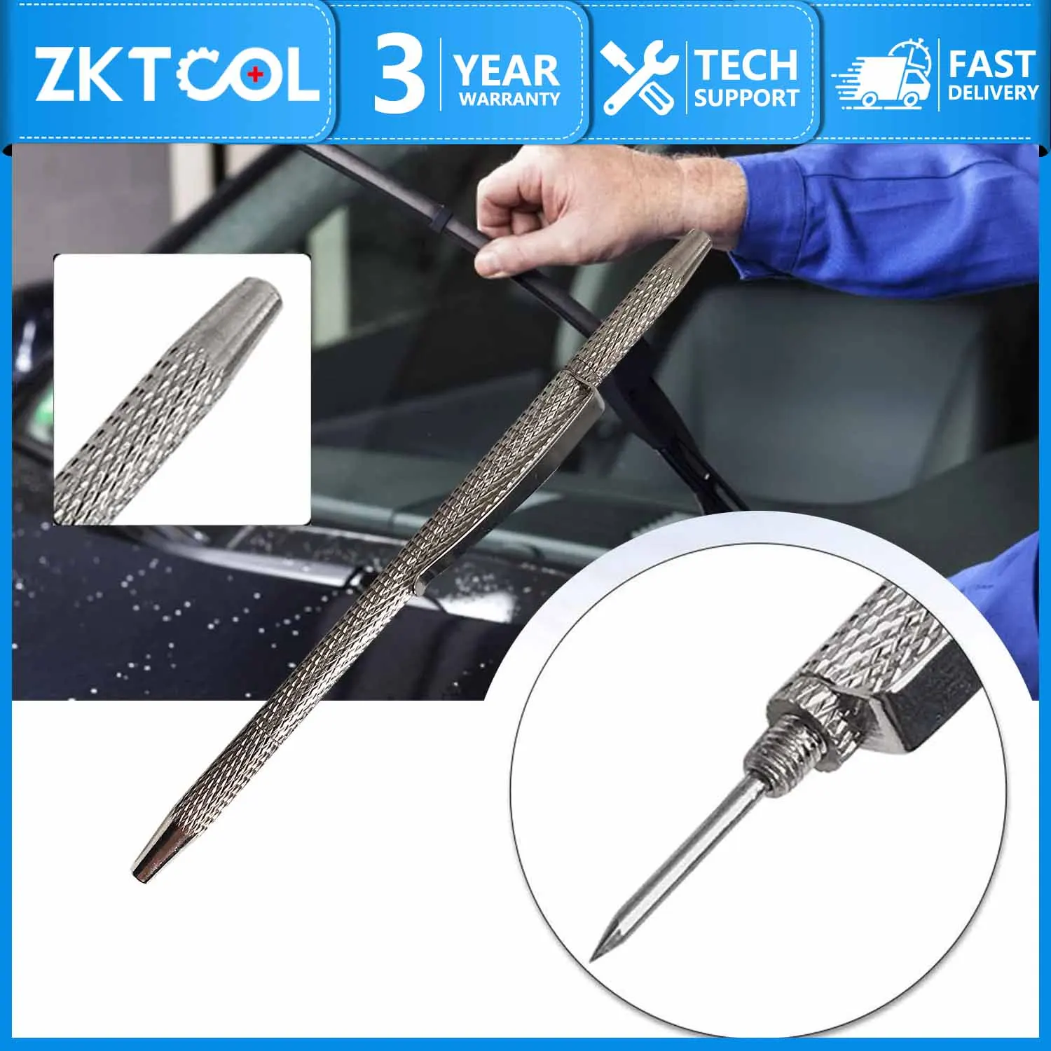 Windshield Washer Nozzle Adjustment Tool, Portable 2-in-1 Compact Windshield Washer Nozzle Cleaning Needle