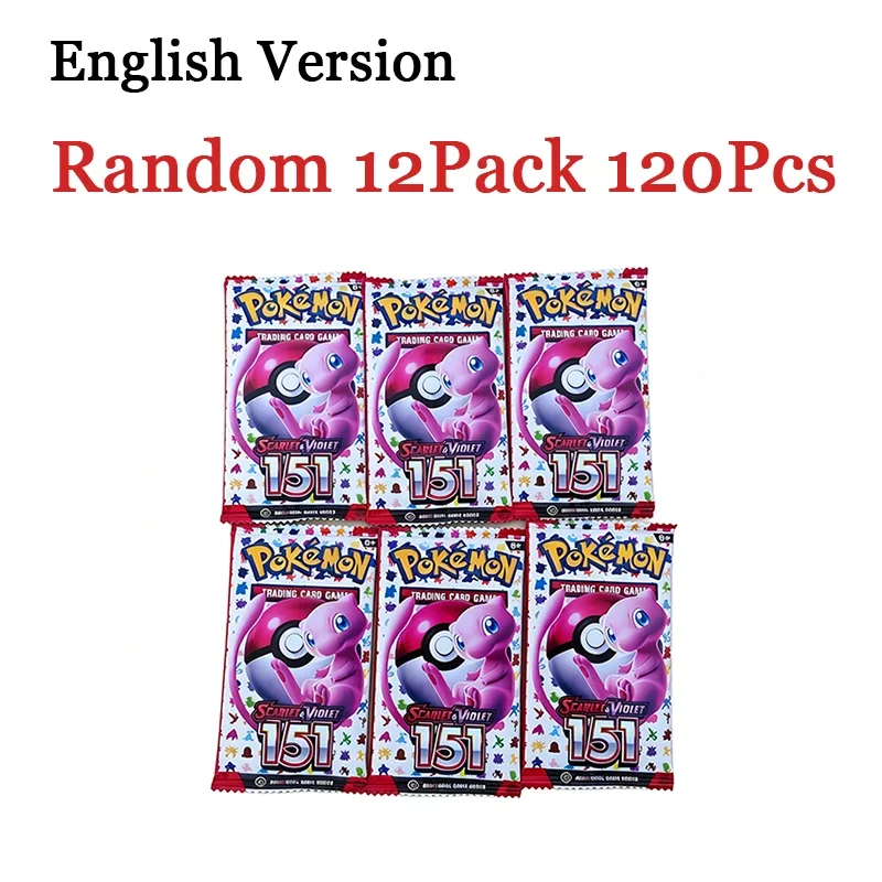Pokemon 360 Stück TCG Scarlet & Violet 151 Booster Bundle Englische Edition Sammelkarten Anime-Kartensammlung Spielzeug Geschenk Pokemon