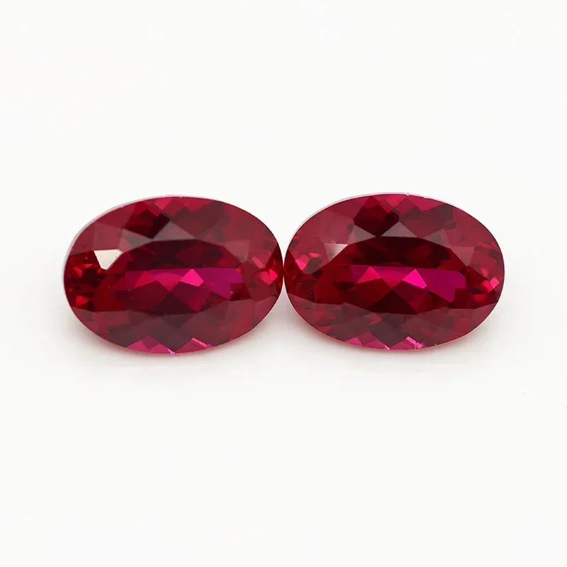 

20x30mm 55.0ct Blood-red Ruby Oval Shape Faceted Gemstone Wholesale for DIY Jewelry Making Mohs Hardness Gem Pretty Stone