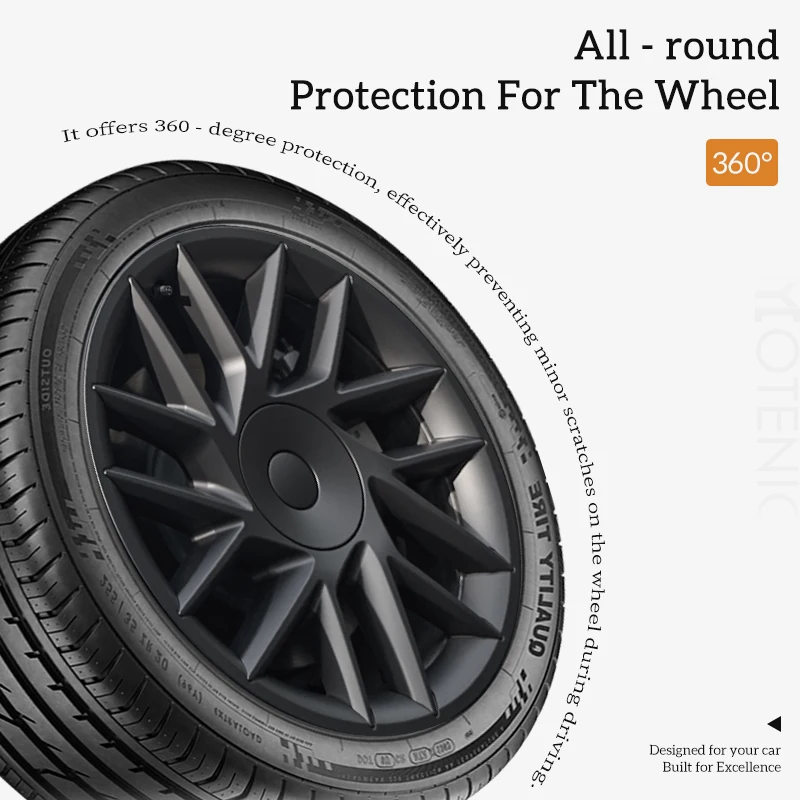 4PCS HubCaps New Model 3 Highland 2023-2025 18Inch Sporty Wheel Cap Full Rim Cover For Tesla Replacement Automobile Accessories